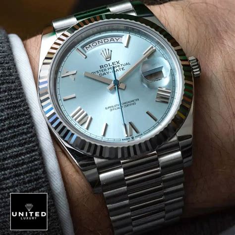 rolex day date blue replica